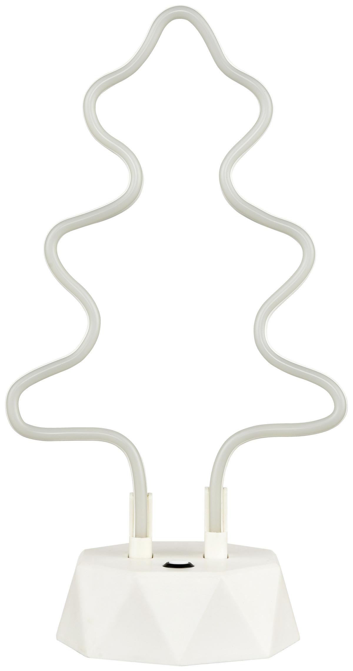 LED-Dekoleuchte Palo max. 5 Watt - Weiß, LIFESTYLE, Kunststoff (30cm) - Modern Living