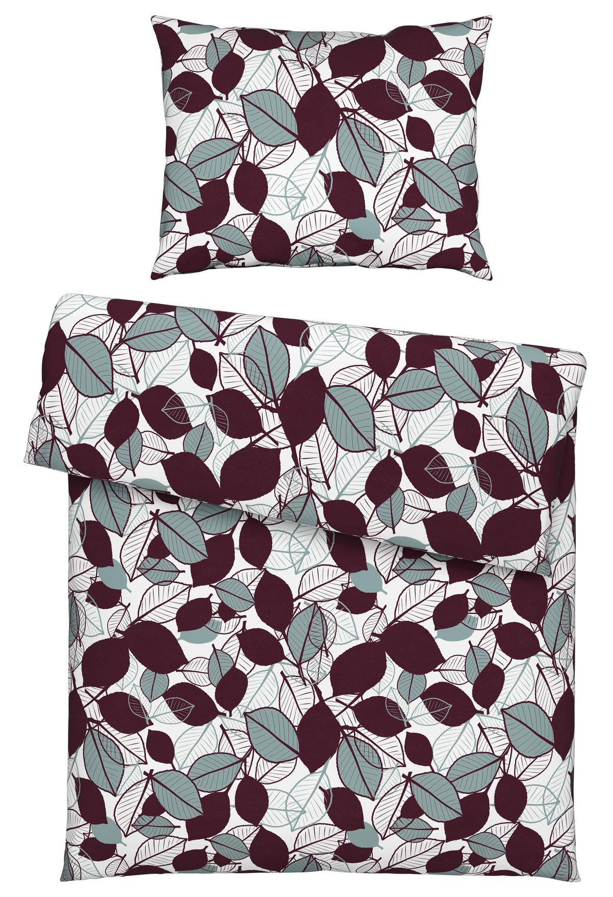 Ágyneműhuzat-garnitúra Blätterwald - színes/fehér, Modern, textil (140/200cm) - Modern Living