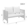 LOUNGEGRUPP EFFIE - ljusgrå, Modern, trä/textil (124/64,5/63,5cm) - Bessagi Garden