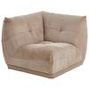 Modul Sofa Giselle Ecke Taupe - Taupe, Trend, Textil (105/80/105cm) - Livetastic
