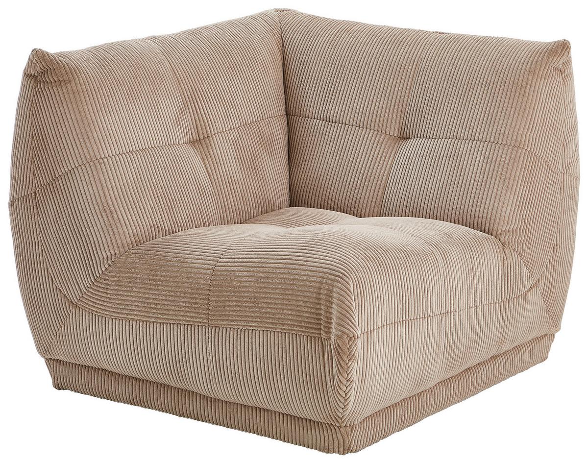 Modul Sofa Giselle Ecke Taupe - Taupe, Trend, Textil (105/80/105cm) - Livetastic