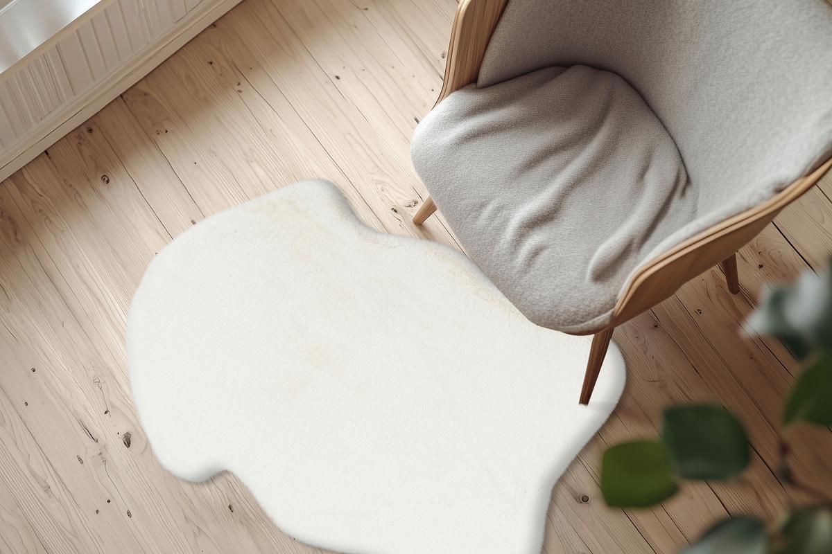 Covor din blană My Infinity, cca. 60x90cm - alb, Design, textil (60/90cm) - Obsession
