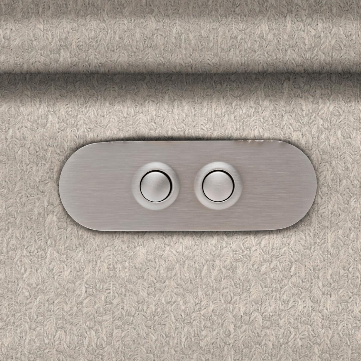 Kutna Garnitura Gremio - boje sedefa/crna, Moderno, tekstil/plastika (206/283cm) - Modern Living