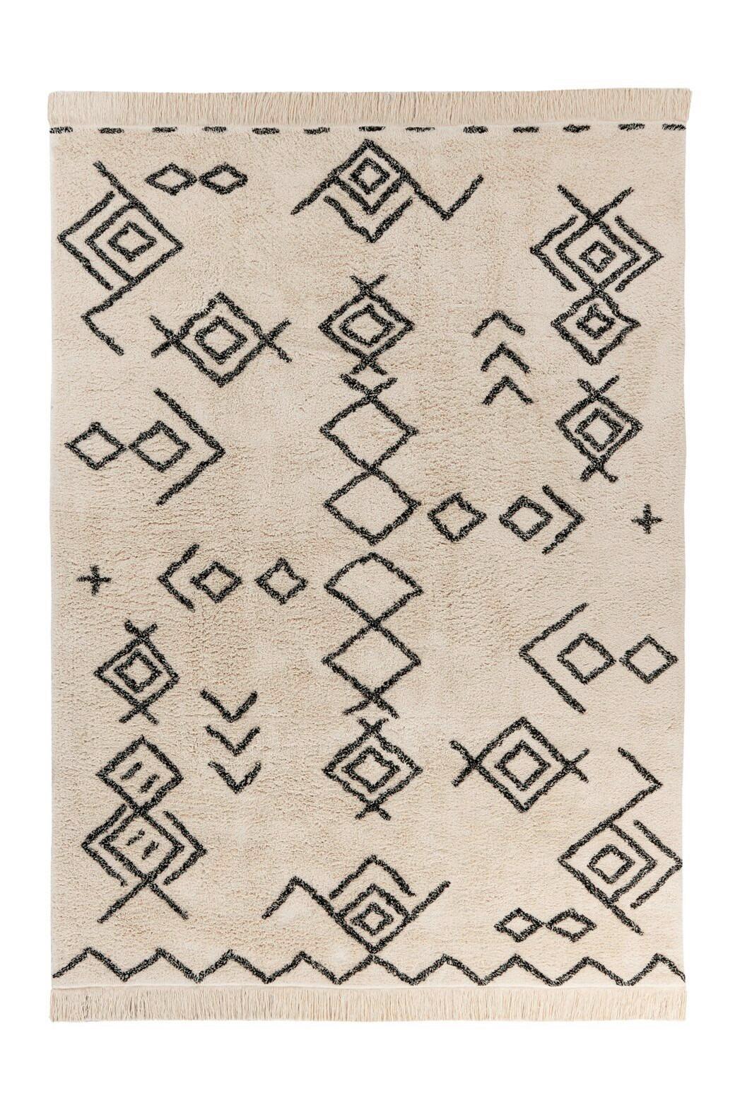 TEPPICH MYLEN 325 CREME / SCHWARZ - Creme/Schwarz, Konventionell, Textil (160/230cm) - Kayoom