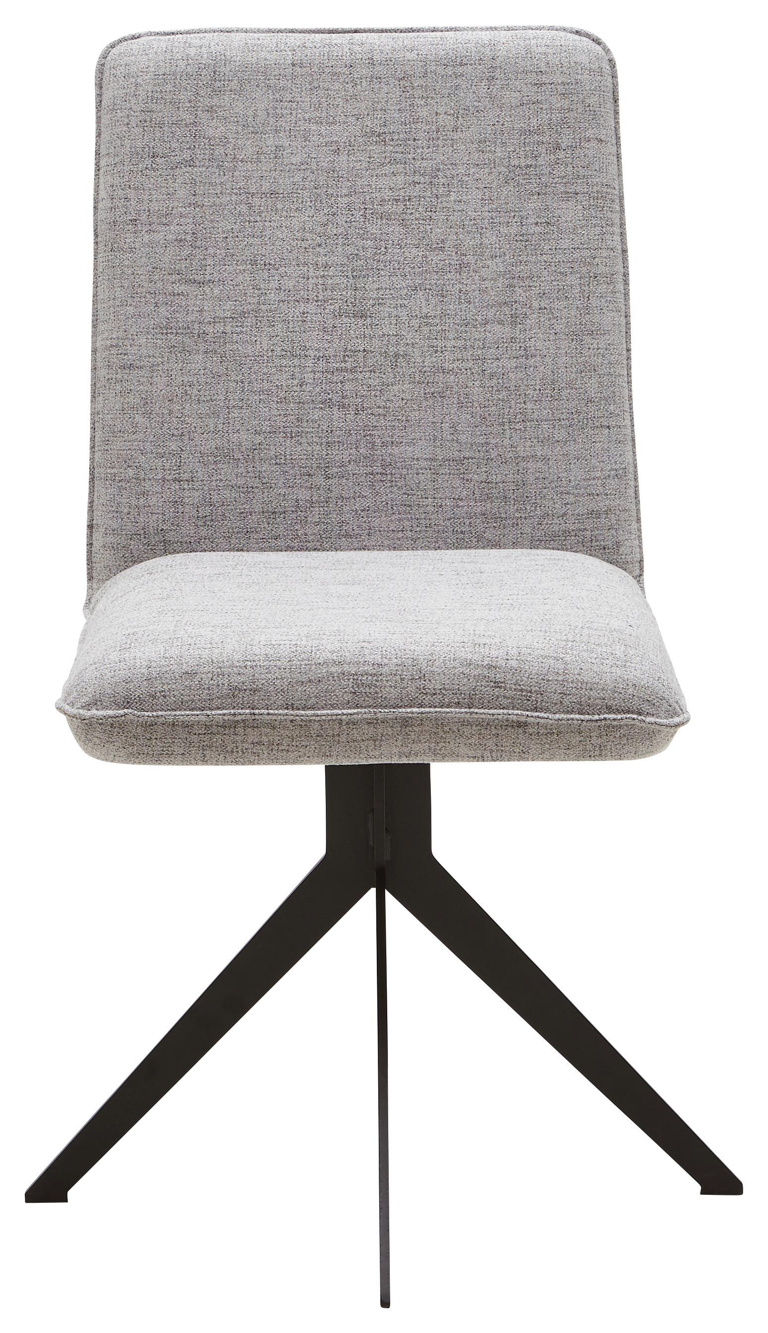 KRZESŁO MALIBU - jasnoszary/czarny, Design, metal/tkanina (46,5/87/64cm) - Voleo