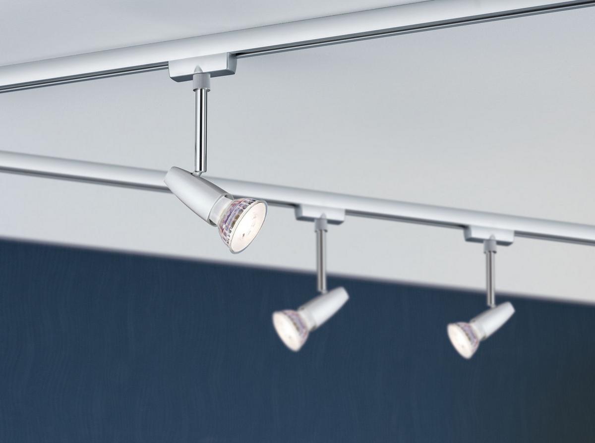 Schienensystem-Strahler Spot Barelli max. 10 Watt - Chromfarben, Design, Metall (6,8/13,8/3,5cm) - Paulmann