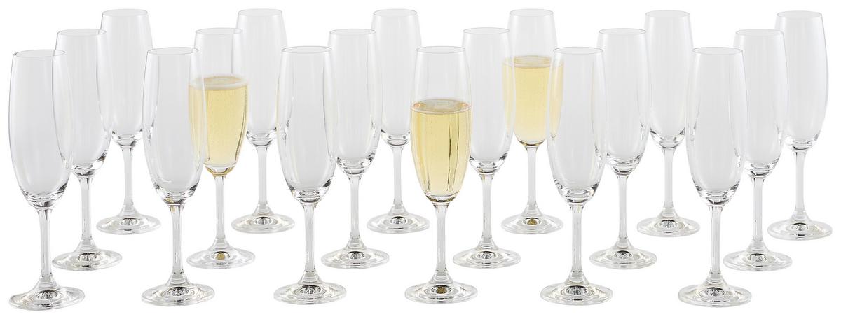 KOMPLET SZKŁA STOŁOWEGO 107 027 012 - przejrzysty, Konventionell, szkło (0,22l) - Novel