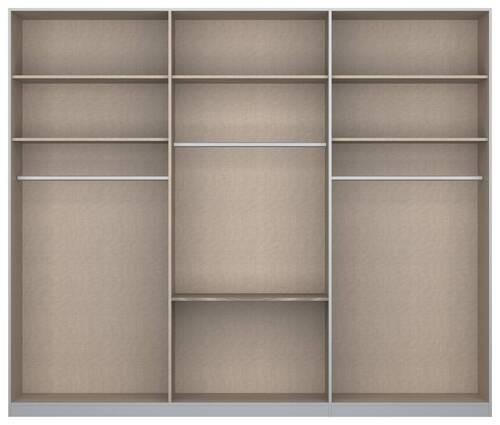 DULAP USI CULISANTE ALABAMA - stejar Sonoma/argintiu, Modern, material pe bază de lemn (271/229/54cm) - Modern Living