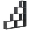 Regal Dubila L, Antracit - antracit, Basics, leseni material (155/163/29cm) - MID.YOU