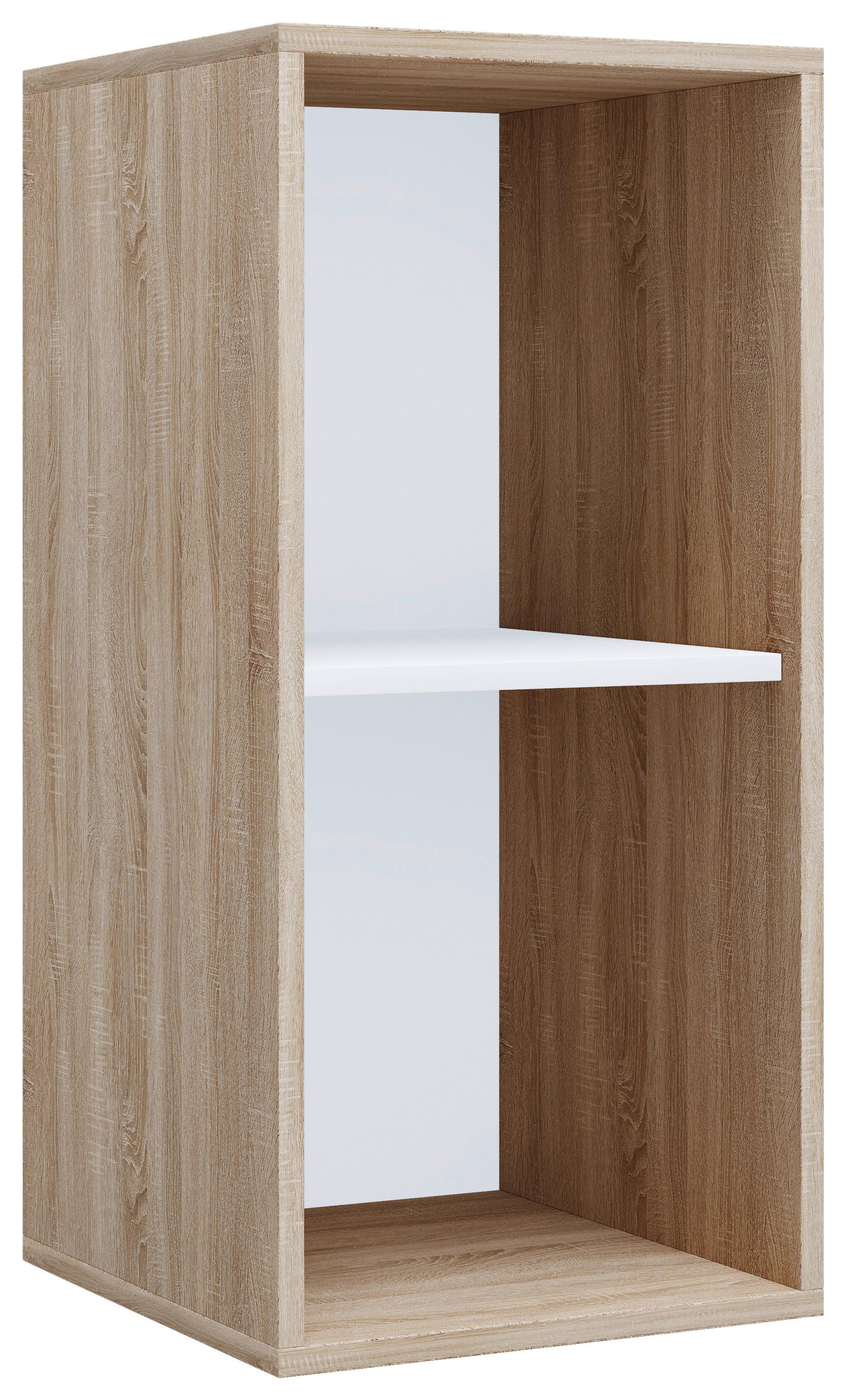 Pisarniški Regal Lona, Hrast - hrast sonoma/barve bukve, Moderno, leseni material (35/74/37cm) - MID.YOU