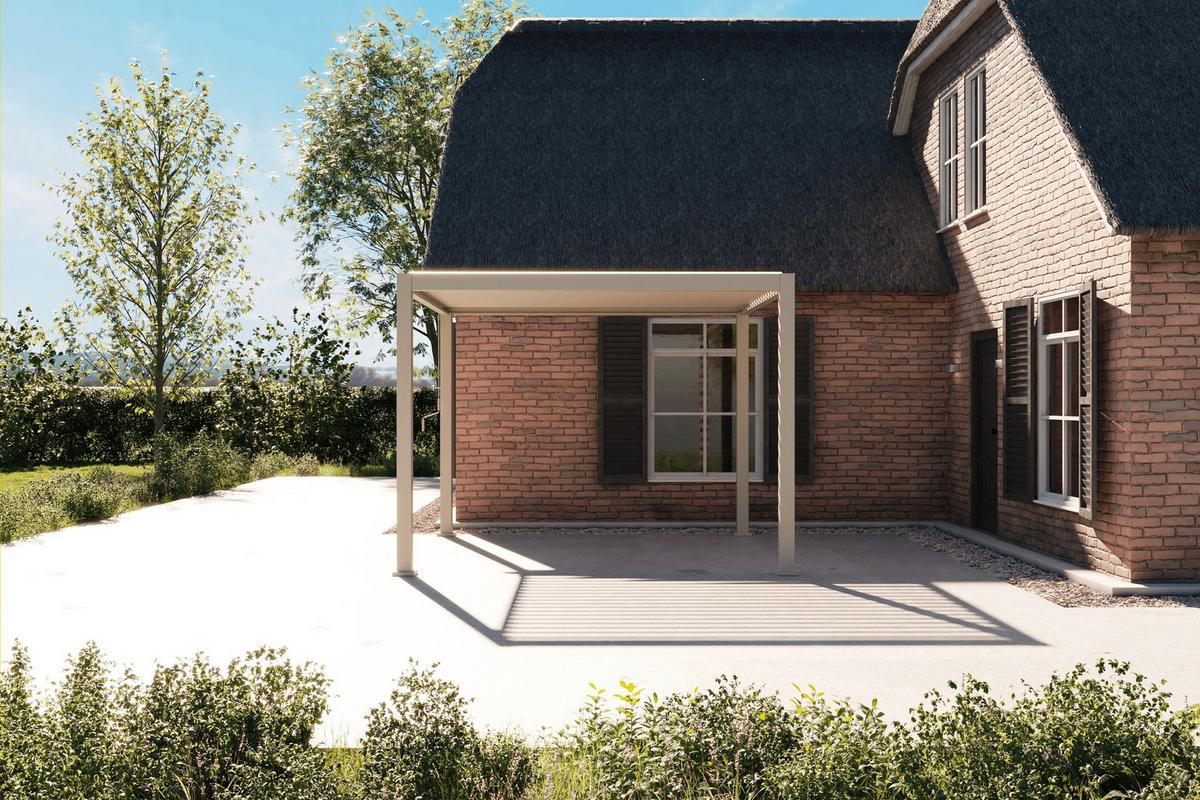 Pergola Deluxe ca. 300x250x300 cm Grau - Grau, LIFESTYLE, Metall (300/250/300cm) - Gardenson