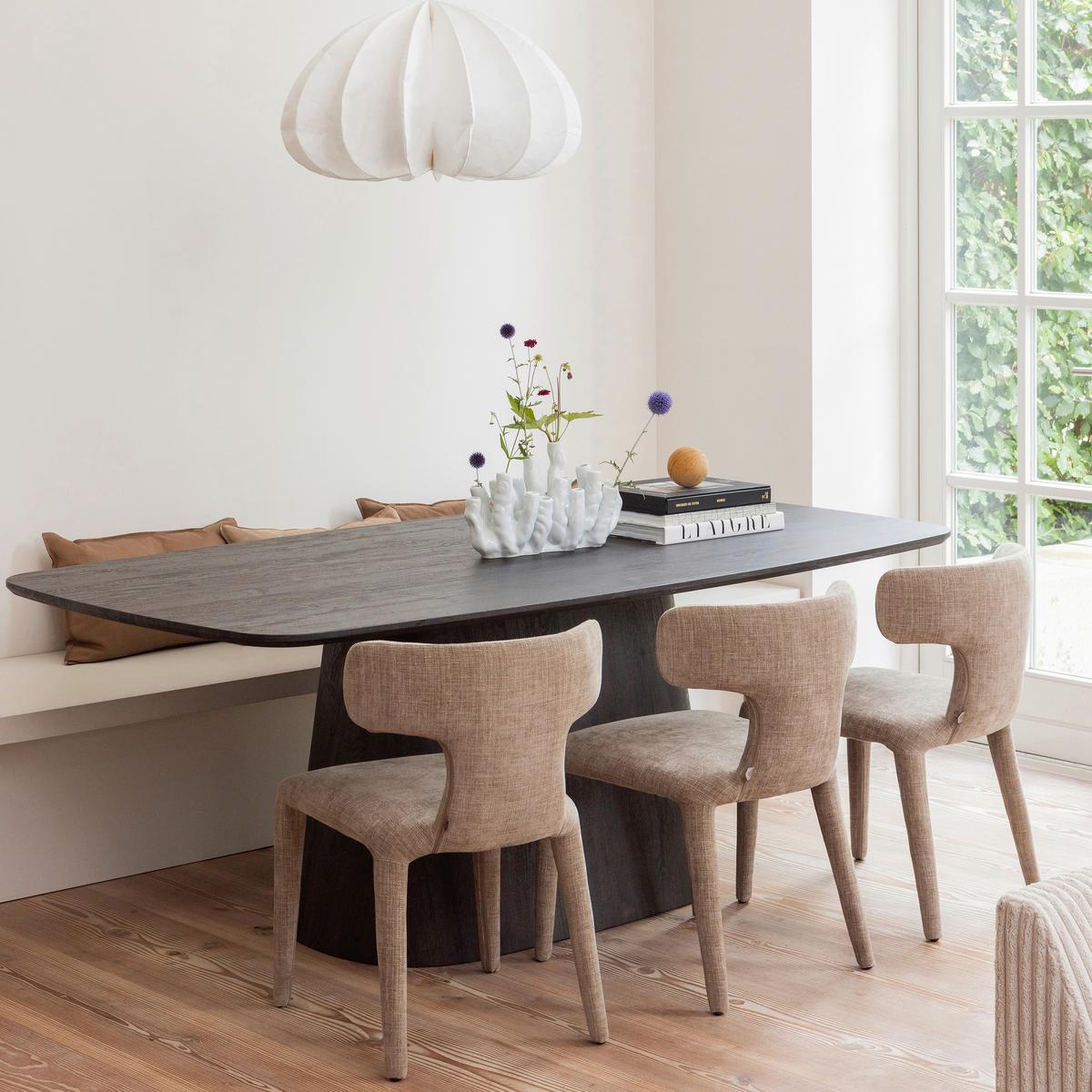 Esstisch Leah Dunkelbraun - Dunkelbraun, Design, Holzwerkstoff (200/105/76cm) - Livetastic