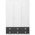 Kleiderschrank Grau/Weiß - KONVENTIONELL, Holzwerkstoff (136/202/54cm) - Modern Living Kleiderschrank Grau/Weiß - KONVENTIONELL, Holzwerkstoff (136/202/54cm) - Modern Living