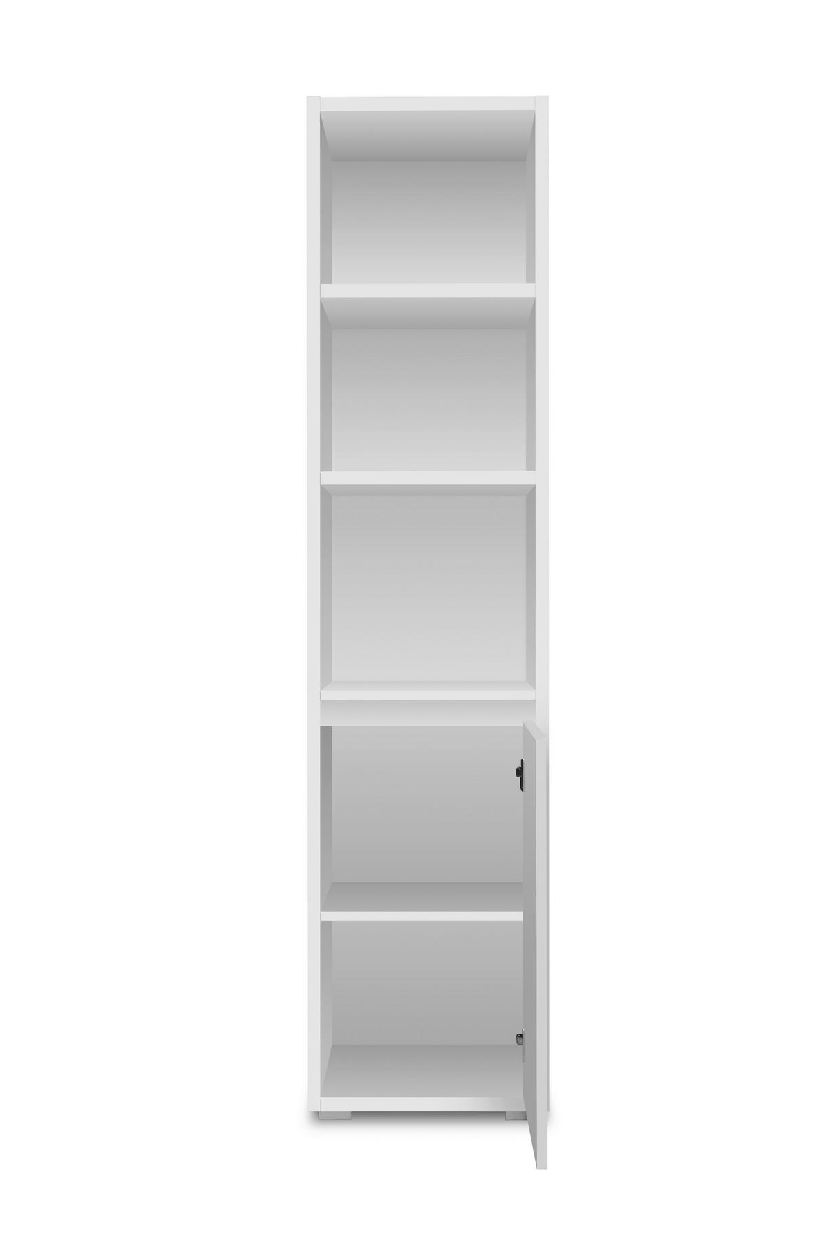 Arhivska Omara Image 25, Bela - srebrne barve/bela, Basics, umetna masa/leseni material (45/191/37cm) - MID.YOU