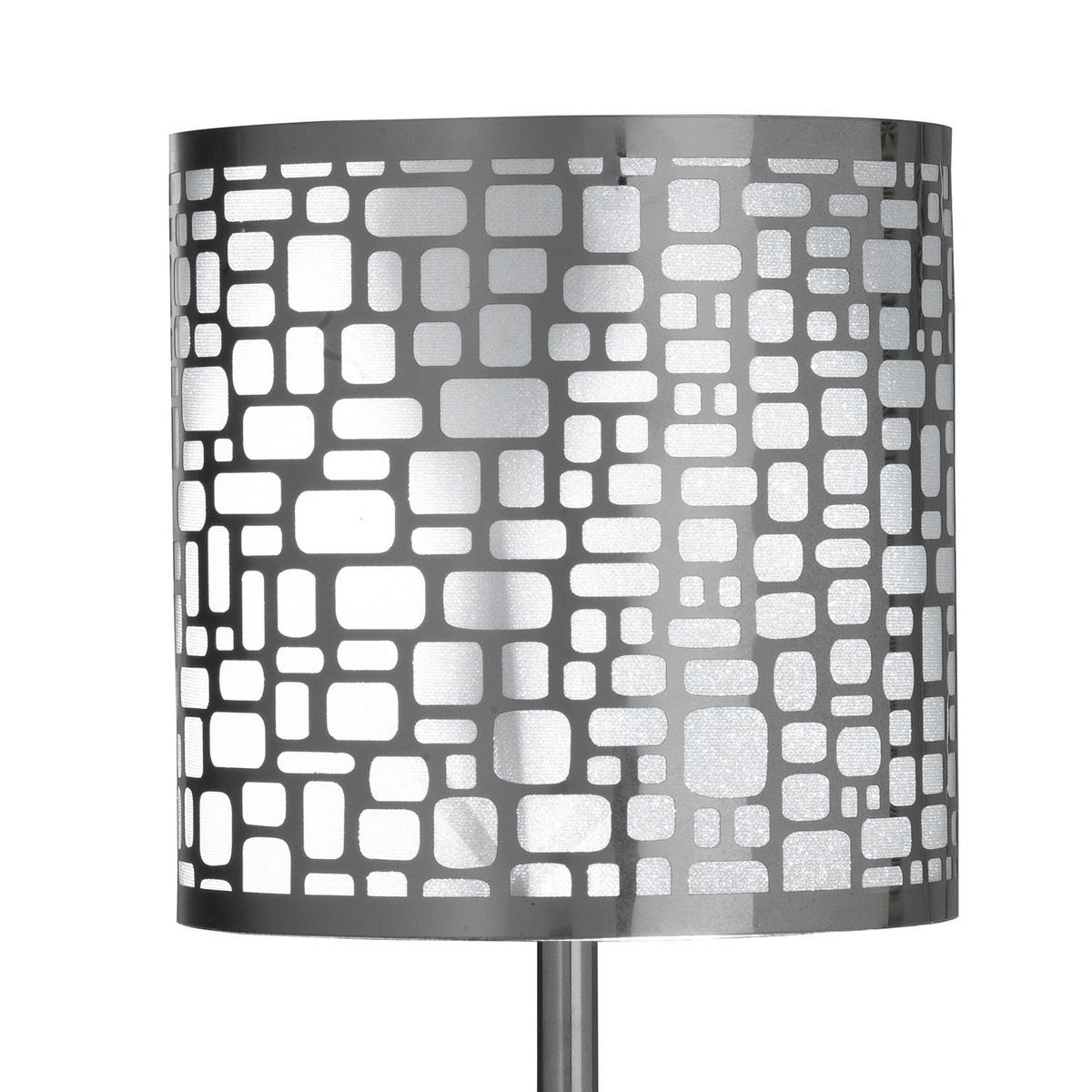 Asztali Lámpa 4755/lp - krómszínű/sötétszürke, Basics, műanyag/fém (20/20/40cm)