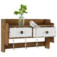 Wandboard aus Tanne teilmassiv - Braun/Weiß, ROMANTIK / LANDHAUS, Holz/Holzwerkstoff (47,6/29,2/17cm) - Zandiara Wandboard aus Tanne teilmassiv - Braun/Weiß, ROMANTIK / LANDHAUS, Holz/Holzwerkstoff (47,6/29,2/17cm) - Zandiara