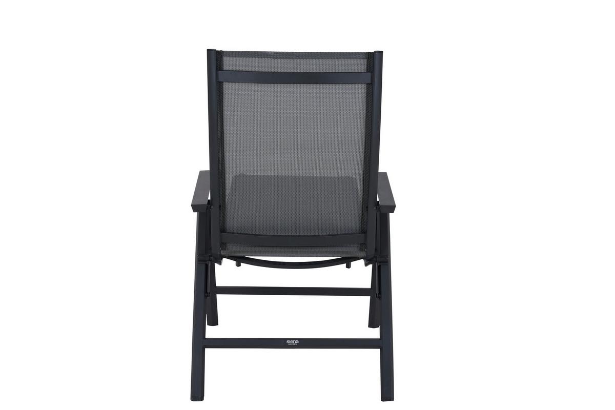 Gartenliege Tauro Anthrazit - Anthrazit, Basics, Kunststoff/Metall (63/99,5/182,5cm) - Siena Garden