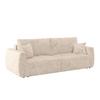 Canapea extensibila BALI - crem/gri, Modern, lemn/textil (245/74-90/104cm) - Luca Bessoni