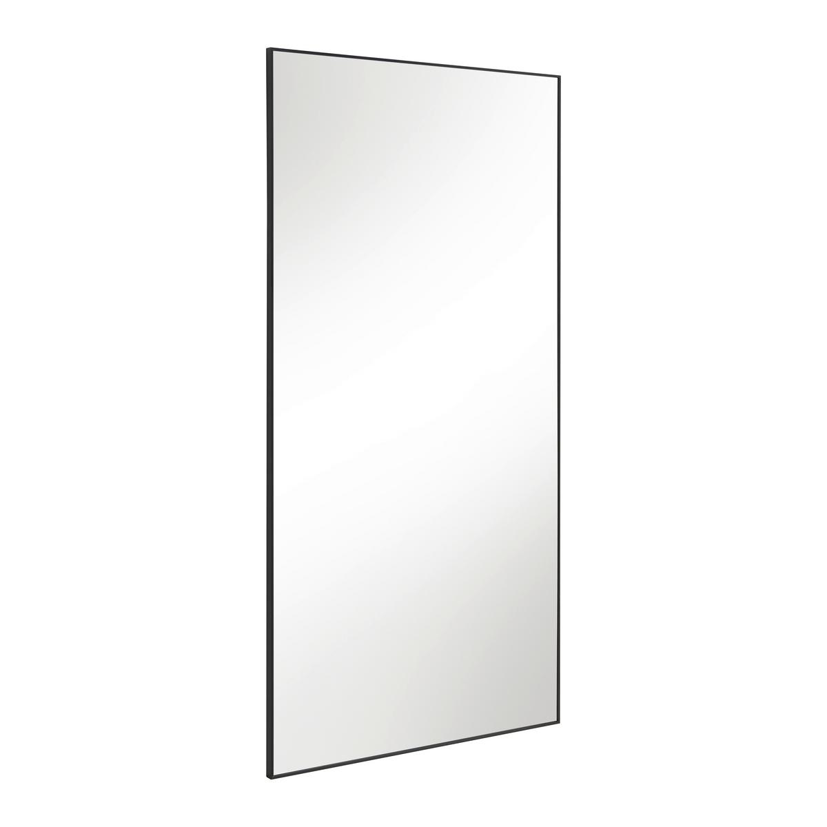 Stand/Wandspiegel Britt Schwarz - Schwarz, MODERN, Glas/Metall (100/200cm) - Mömax