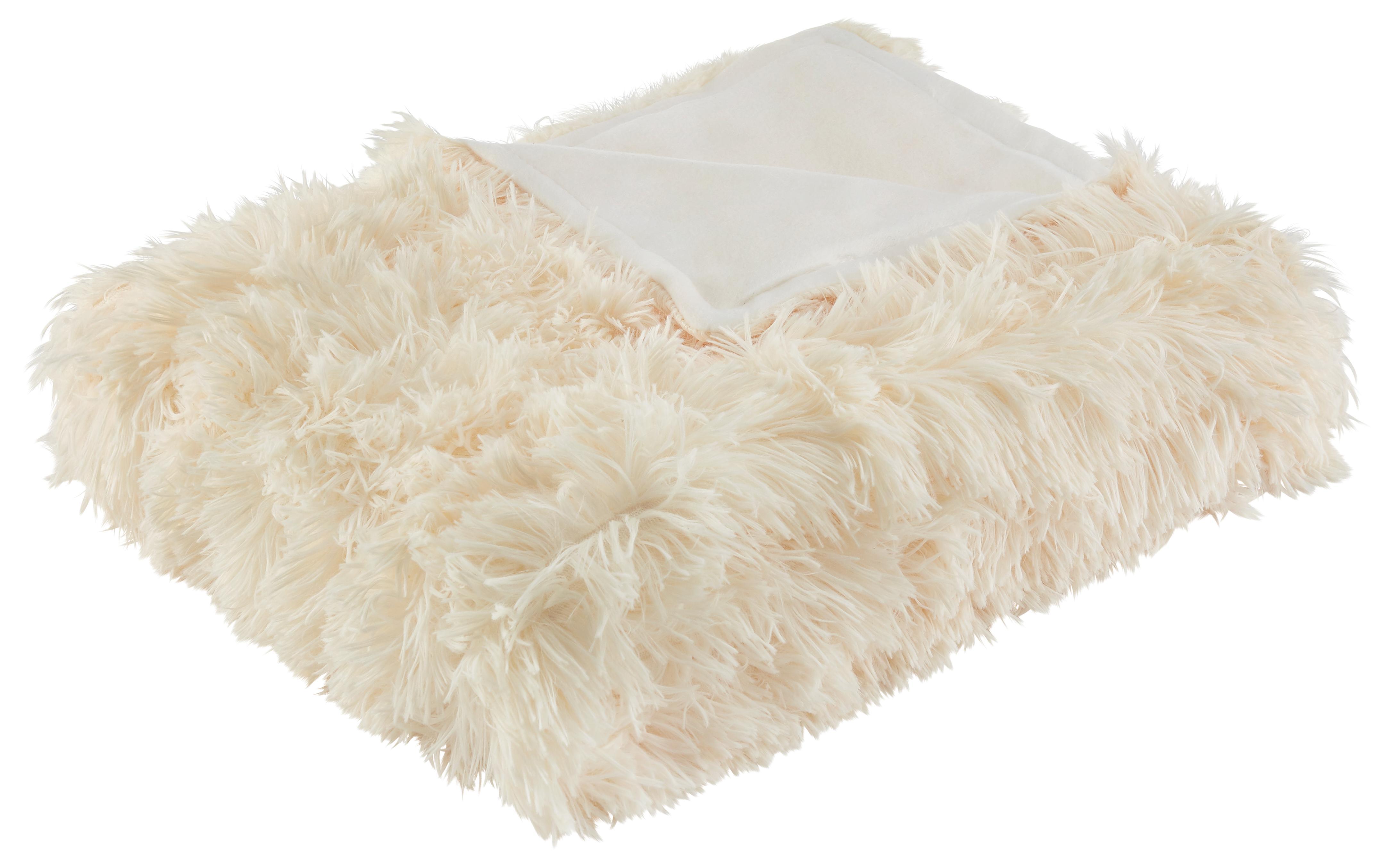 Kuscheldecke Fluffy Weiß 130x180 cm - Weiß, Textil (130/180cm) - Mömax modern living