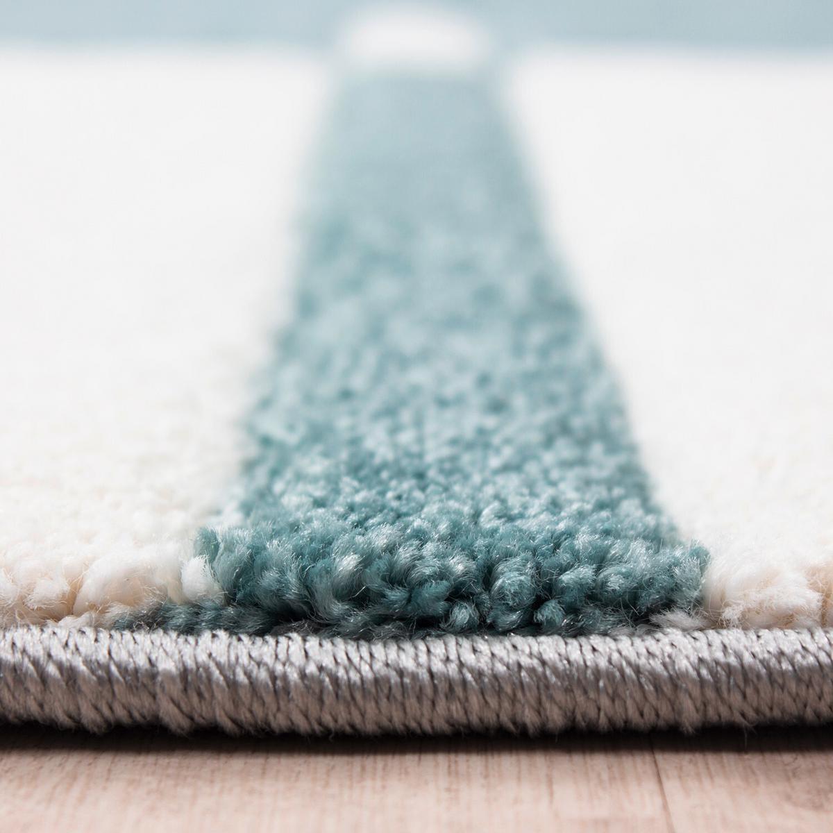 Flachwebeteppich Hawaii Blau ca. 280x370cm - Blau, Basics, Textil (280/370cm) - Novel