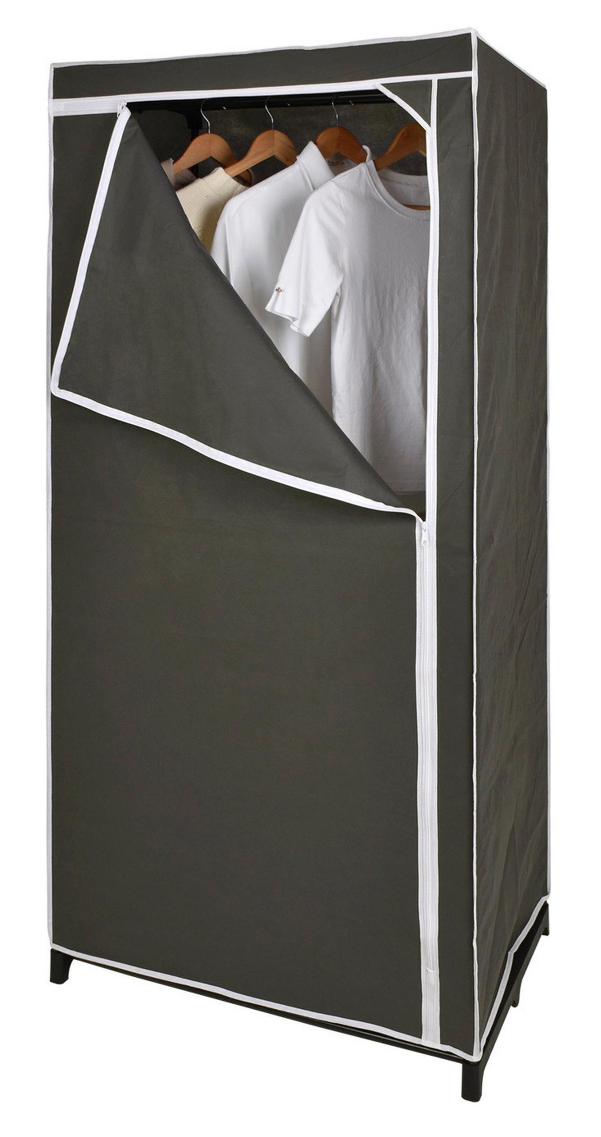 SZAFA MATERIAŁOWA PROMO - szary, Basics, tworzywo sztuczne/metal (75/160/50cm) - Carryhome