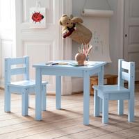 Kindersitzgruppe MADS Pastellblau Kiefer teilmassiv - Pastellblau, MODERN, Holz - MID.YOU