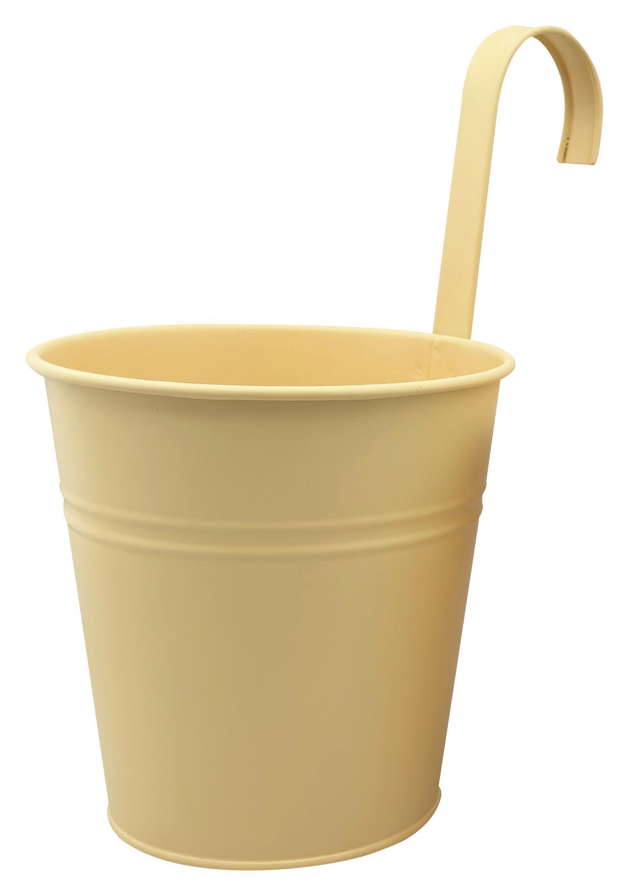 Übertopf Zana Gelb Ø ca. 15cm - Gelb, Metall (15/15,5cm) - Mömax