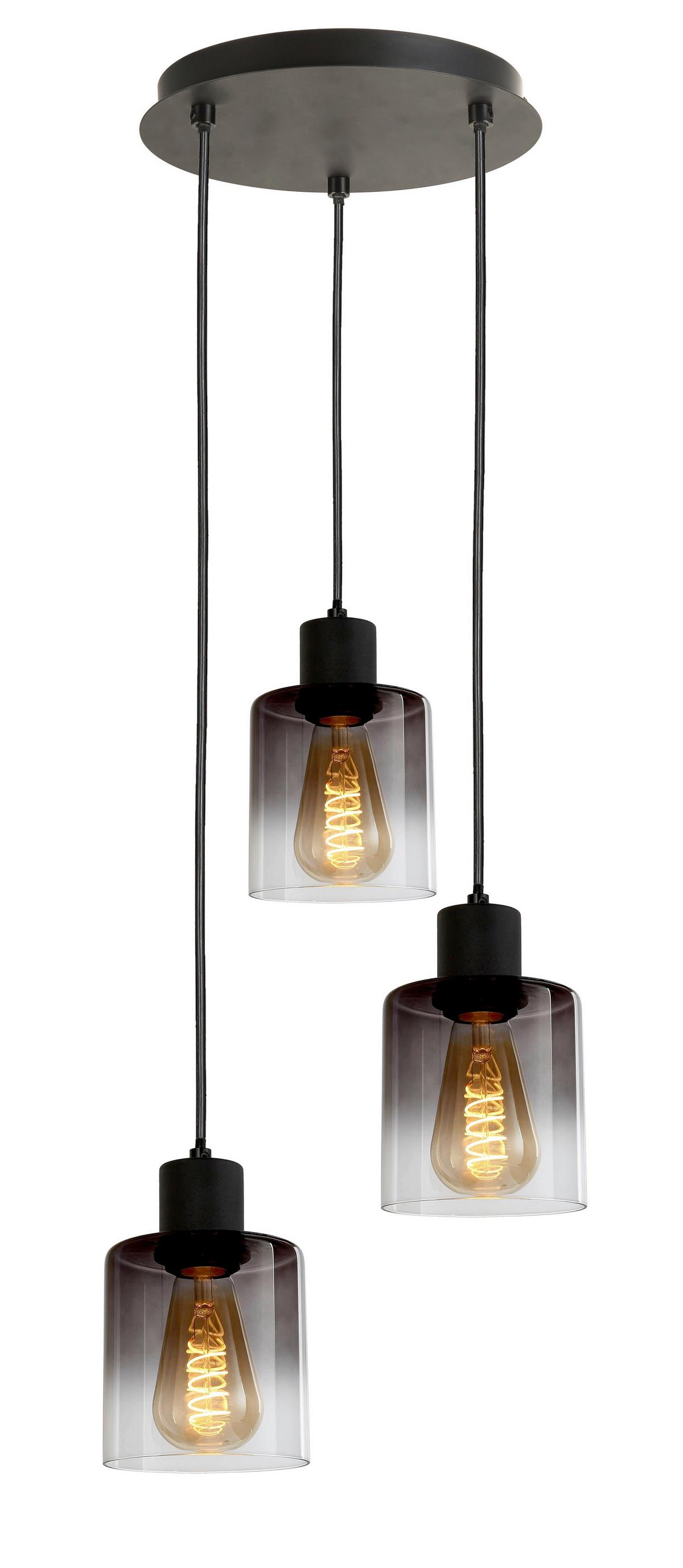 LAMPA WISZĄCA ESTELLE - czarny, Modern, metal/szkło (29/120cm) - Mömax