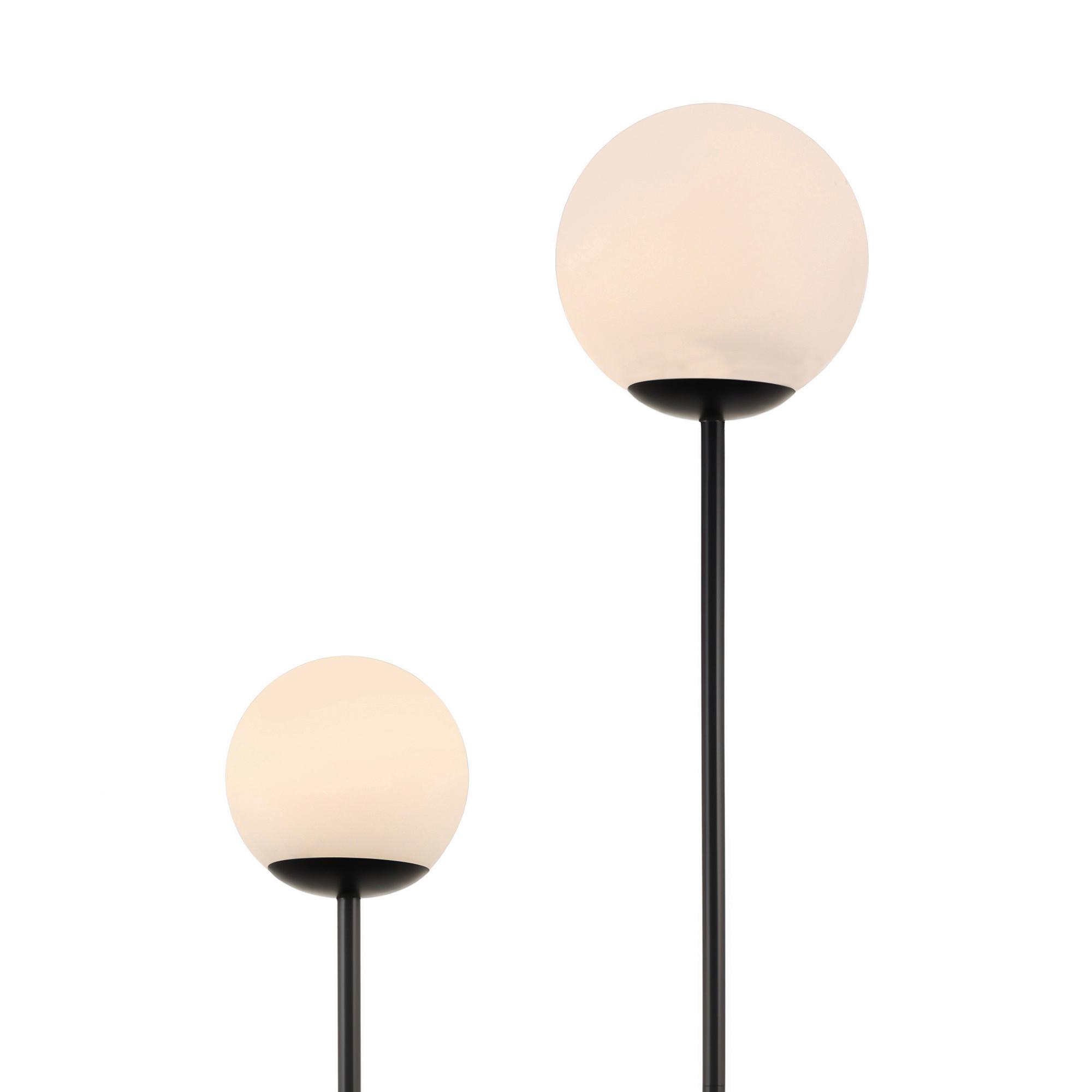 GOLVLAMPA SEHR - vit/svart, Modern, metall/glas (35/160cm) - Mömax