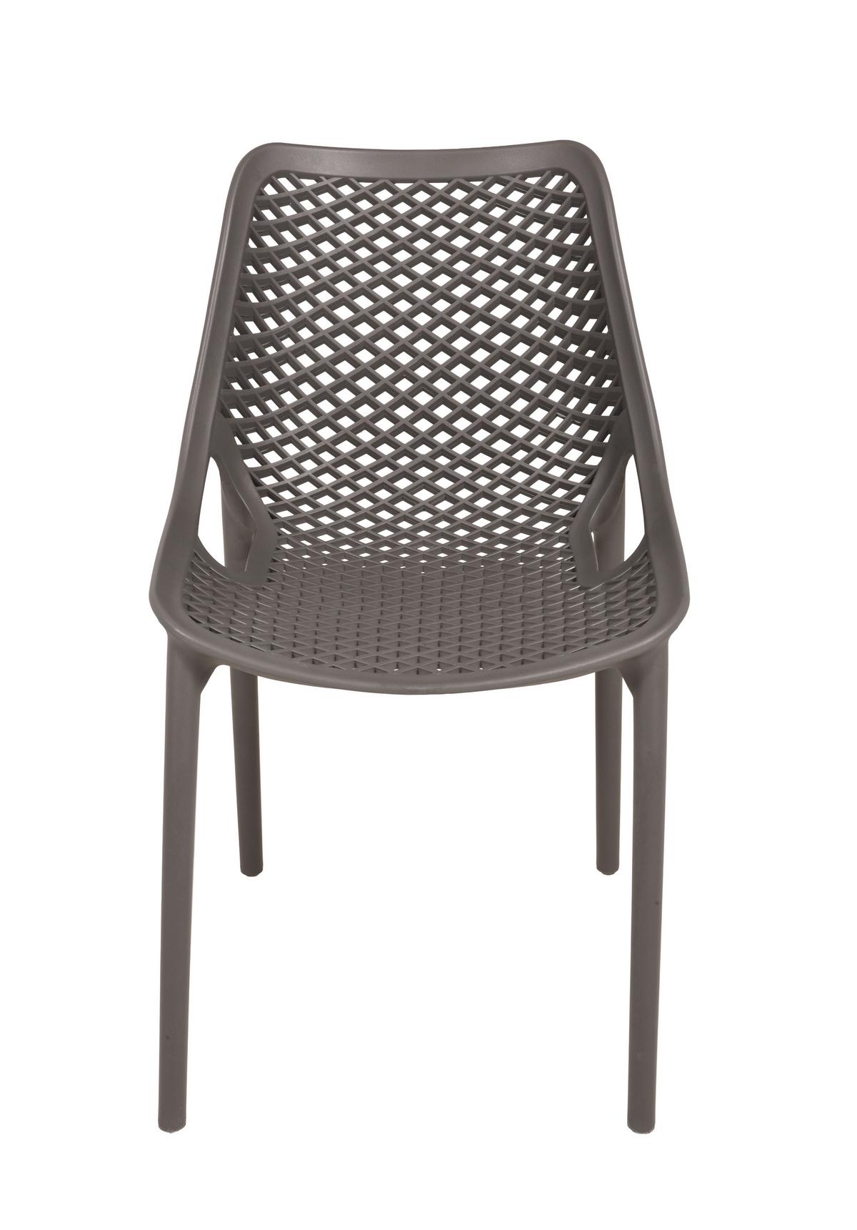 Gartenstuhl-Set Teana Anthrazit, 2er-Set - Anthrazit, MODERN, Kunststoff (50/83/60cm) - Gardenson