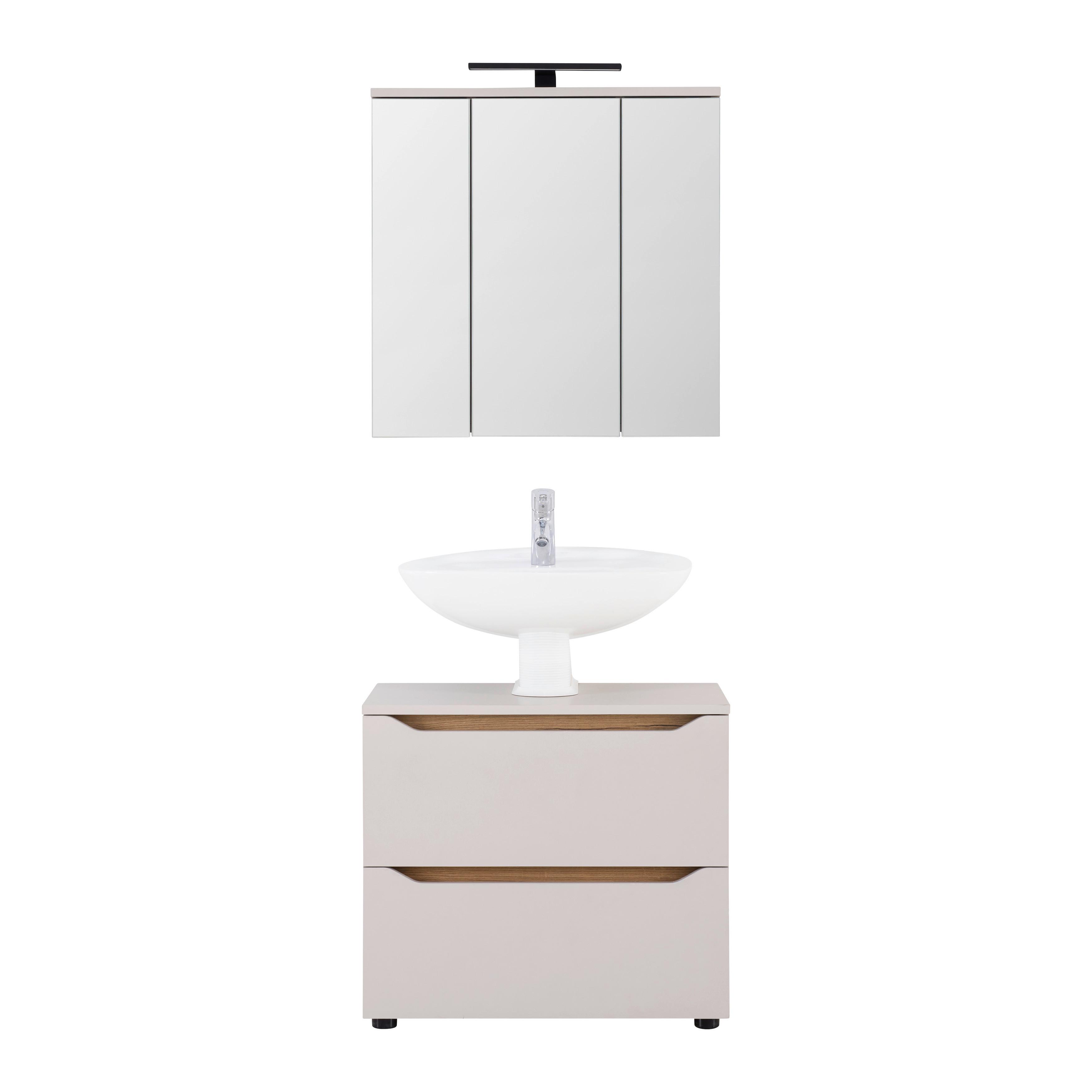 TVÄTTSTÄLLSUNDERSKÅP MALLORCA -EXKLUSIV- - svart/kashmir, Modern, trämaterial (70/60/40cm) - Based