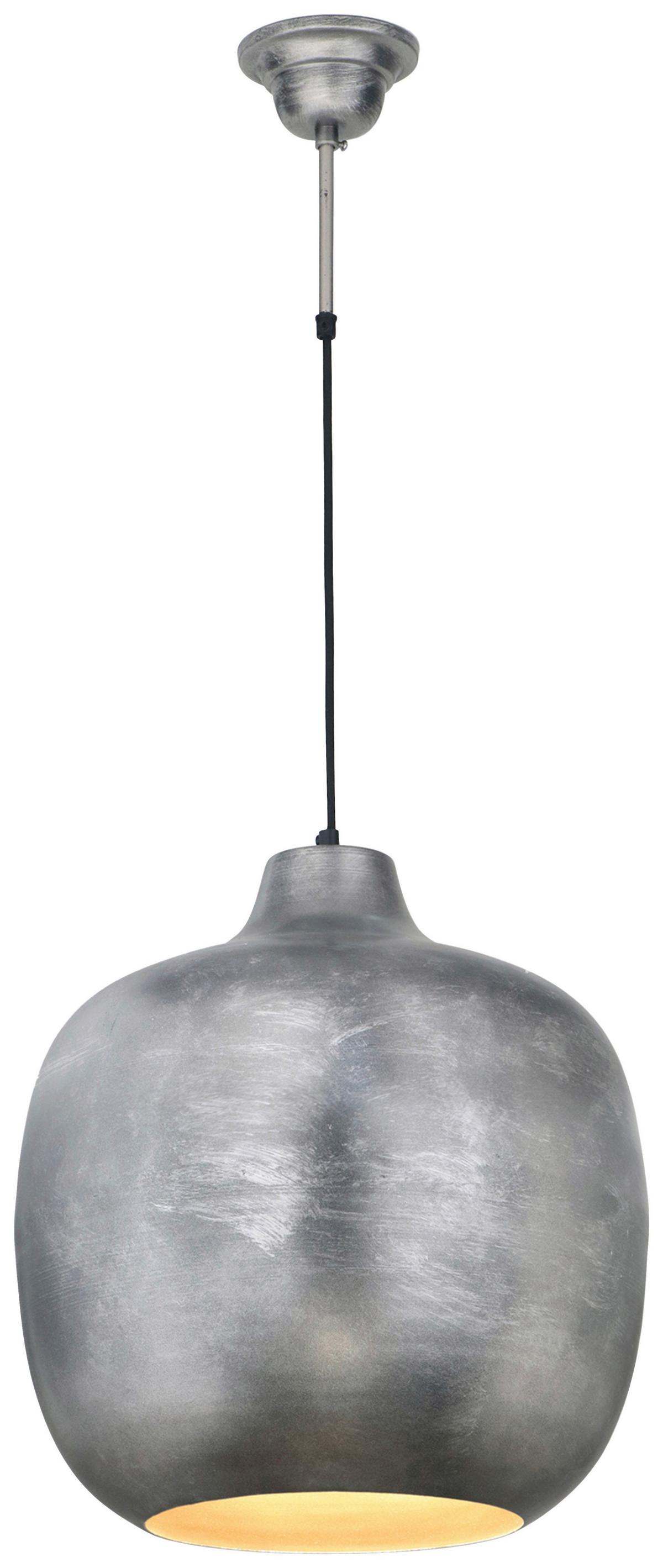 Hängeleuchte Sawyer 125 Silber - Silberfarben, Basics, Metall (40,5/40,5/43cm) - Kayoom