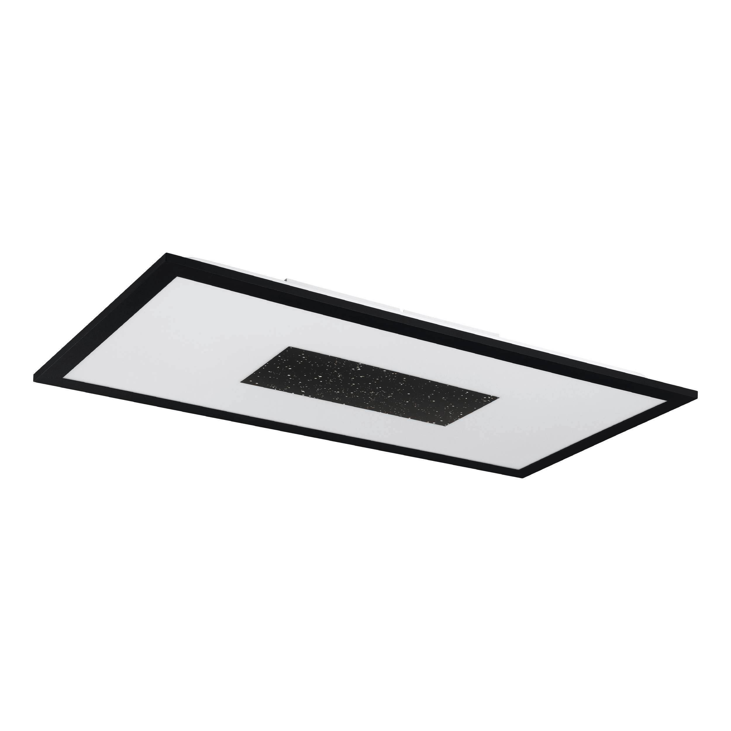 Led-deckenleuchte 900561_marmorata - Weiss/Schwarz, Basics, Kunststoff/Metall (59,5/29,5/5cm) - Eglo