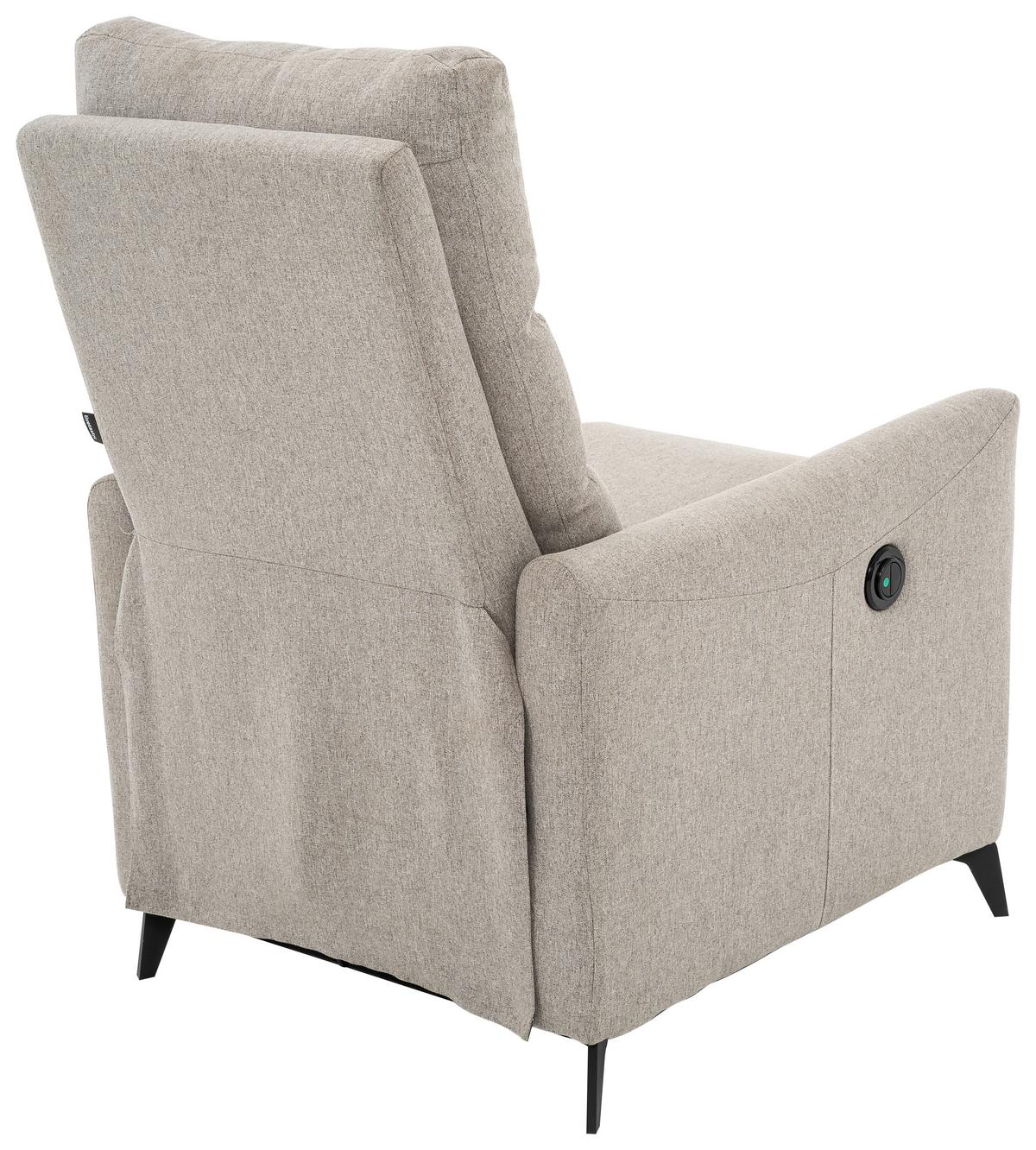 Počivalnik Solace, Siva - siva/črna, Design, kovina/tekstil (72/100/89cm) - Livetastic