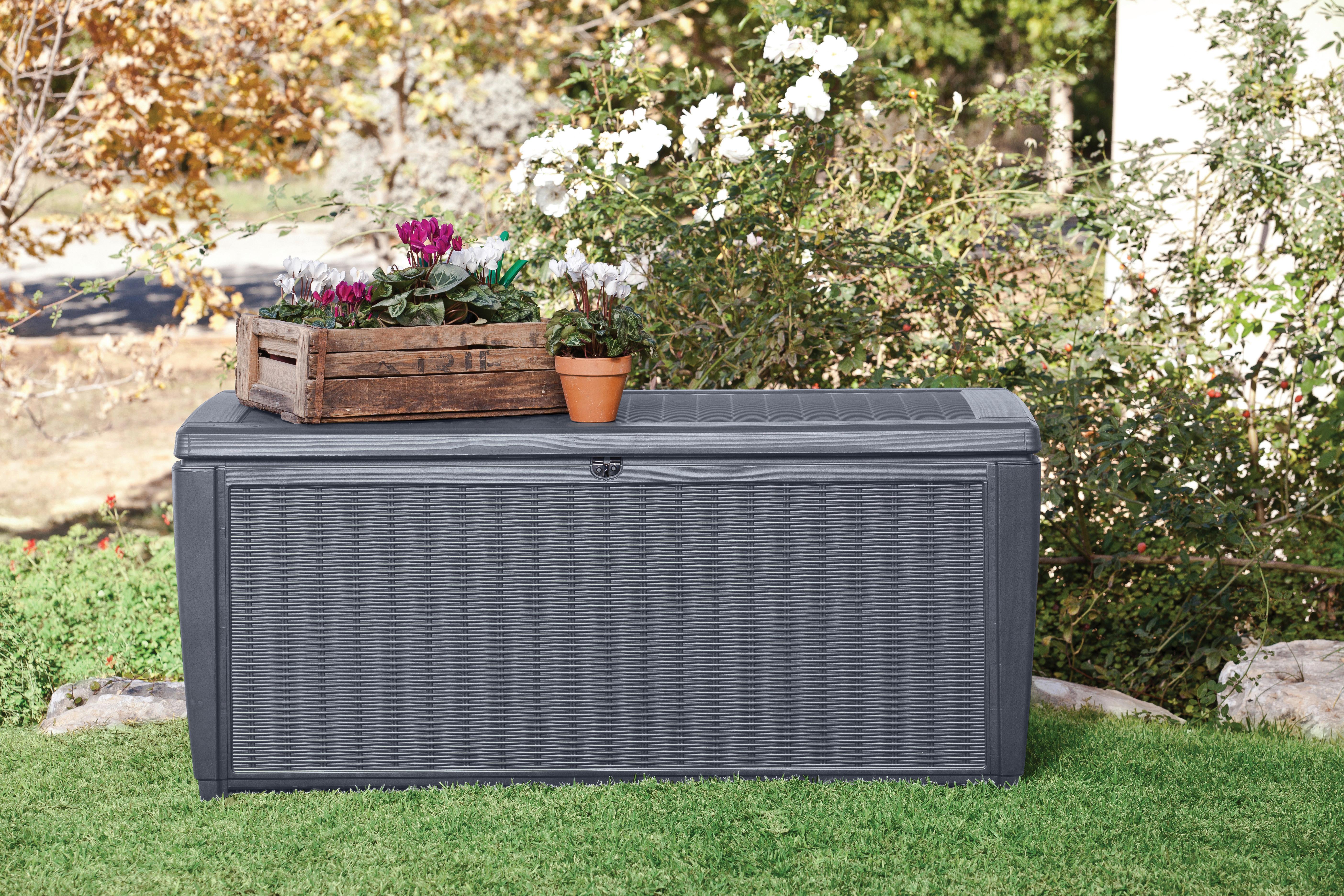 KISSENBOX 987746 - Anthrazit, MODERN, Kunststoff (145/64/73cm) - Gardenson