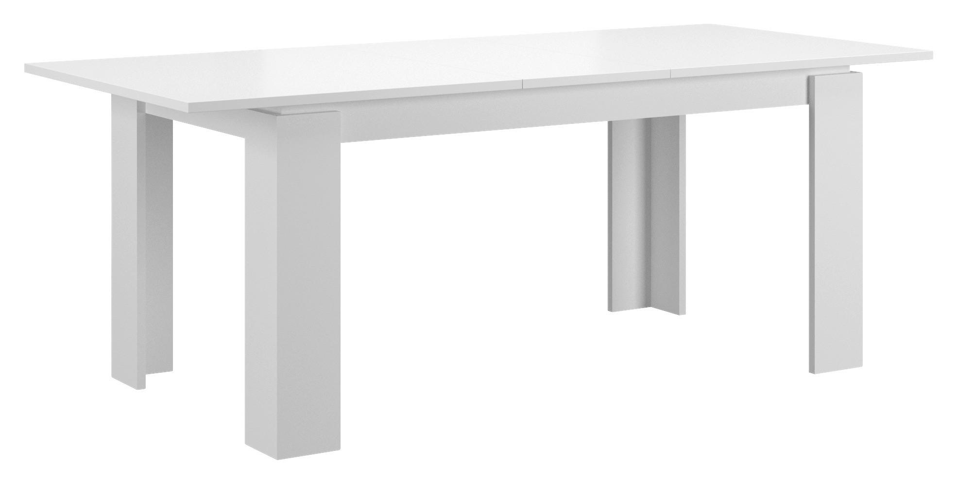 Esstisch Titan ca. 160x90x76 cm Weiß - Design, Holzwerkstoff (160-200/90/76cm) - MID.YOU