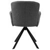 STOL MED ARMSTÖD NORA - grå/svart, Modern, metall/trä (61/87/65cm) - Premium Living