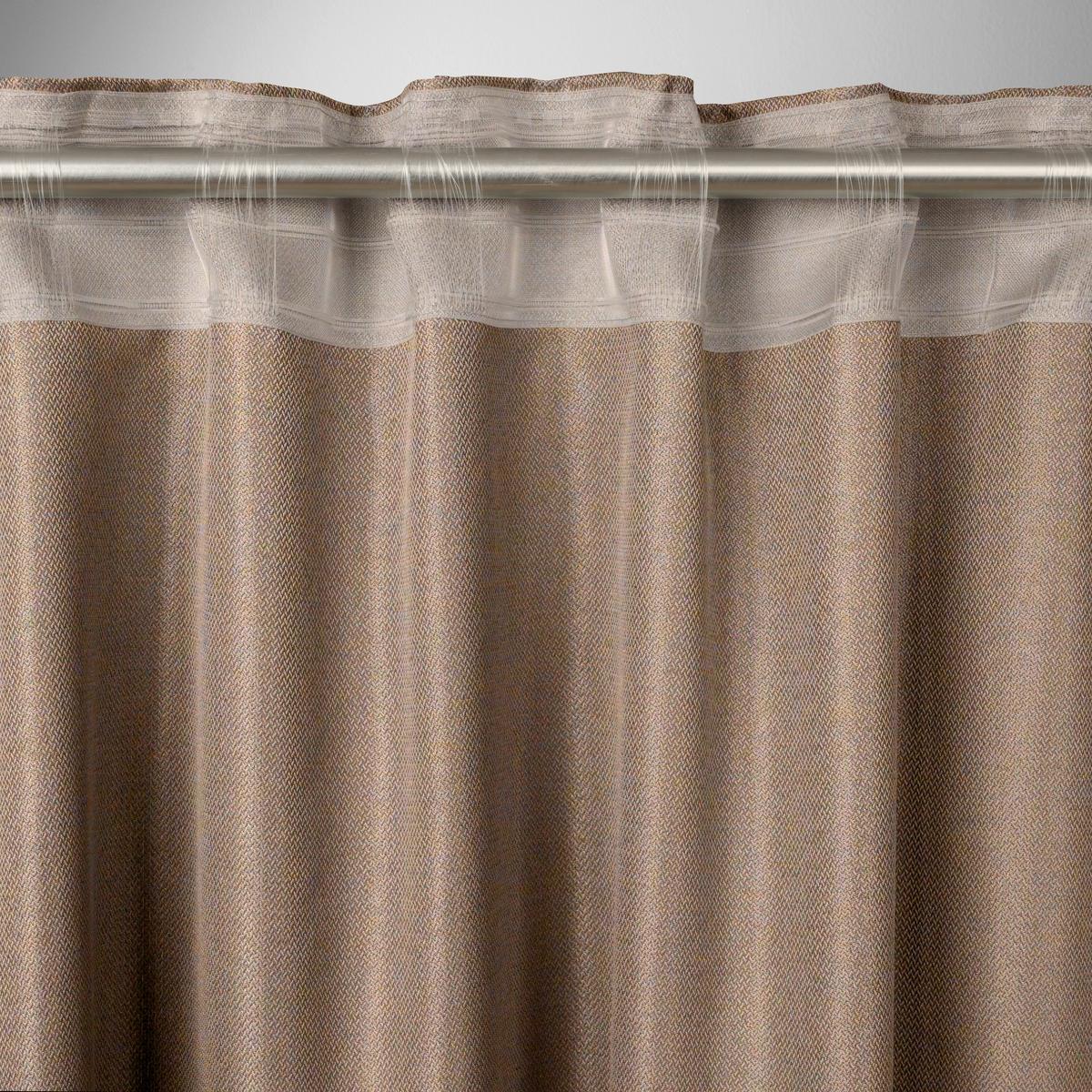 Fertigvorhang Andi ca. 140x245cm, 2 Stück - Beige, KONVENTIONELL, Textil (140/245cm) - Modern Living