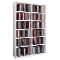 CD-Regal Ronul in Weiß, B: 60 cm - Weiß, KONVENTIONELL, Holzwerkstoff (60/92/18cm) - Livetastic