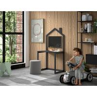 Kinderscreibtisch DALLAS Anthrazit in Echtholz Kiefer - Anthrazit, MODERN, Holz (100/151,1/50cm) - Vipack