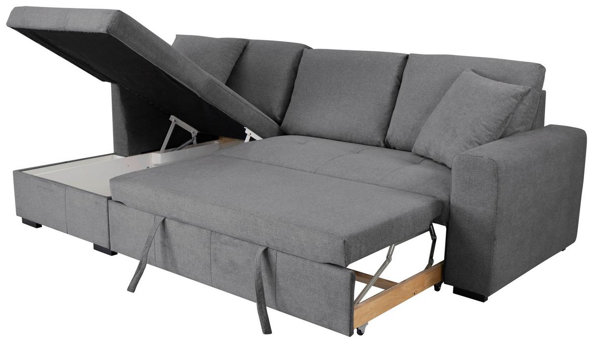Kutna Garnitura Lukas - siva, Trend, tekstil (158/239cm) - Modern Living