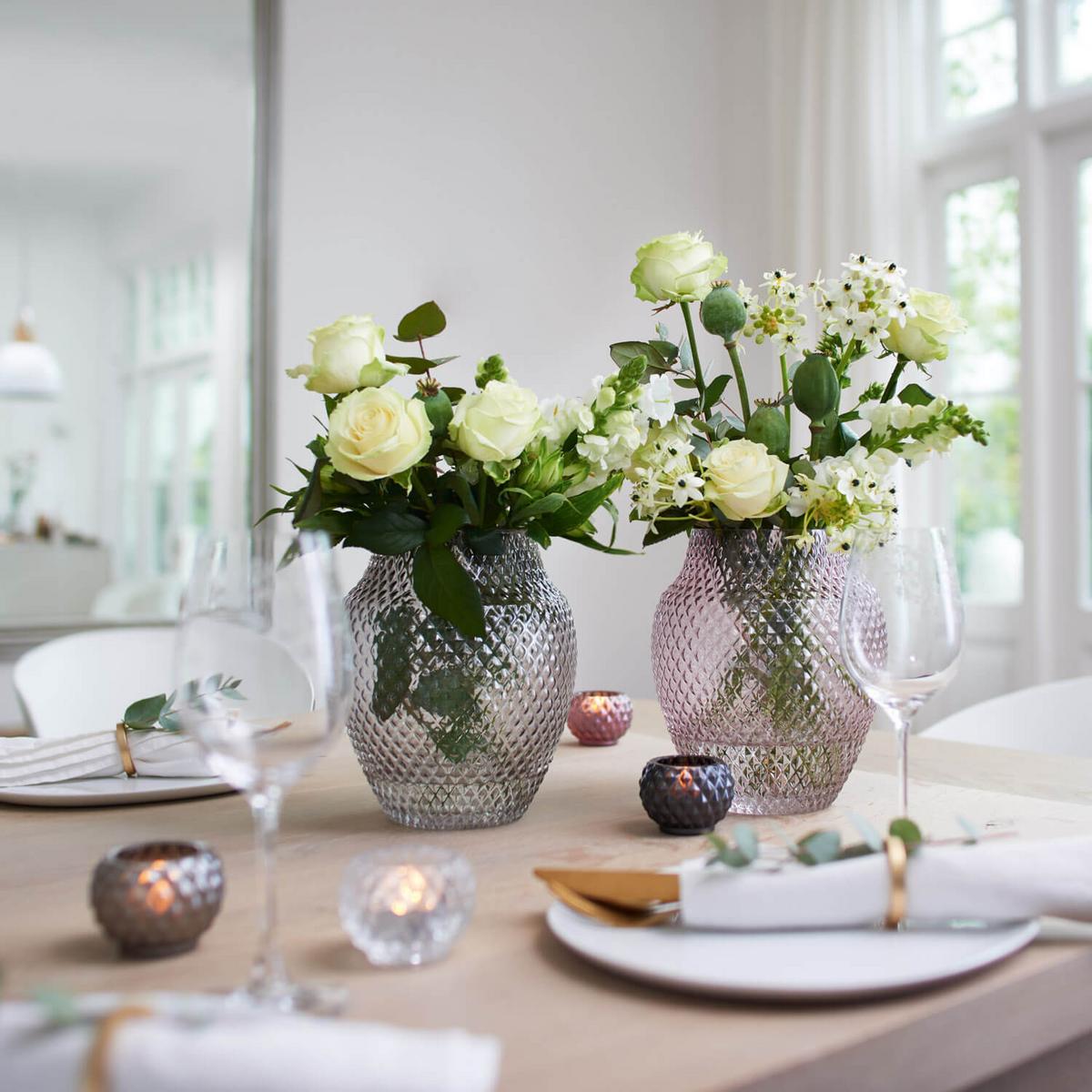 Vase Violett - Violett, Basics, Glas (20/23cm) - Leonardo