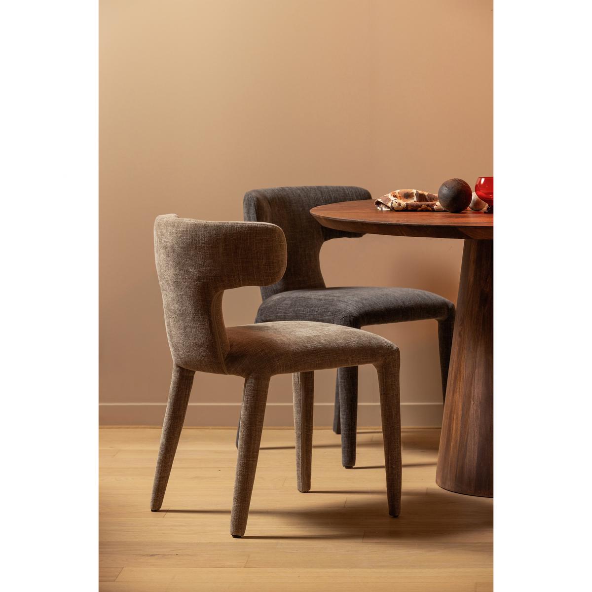 Stuhl-Set Permit Braun B: 52cm - Braun, MODERN, Holzwerkstoff/Kunststoff (52/78/53cm) - Livetastic