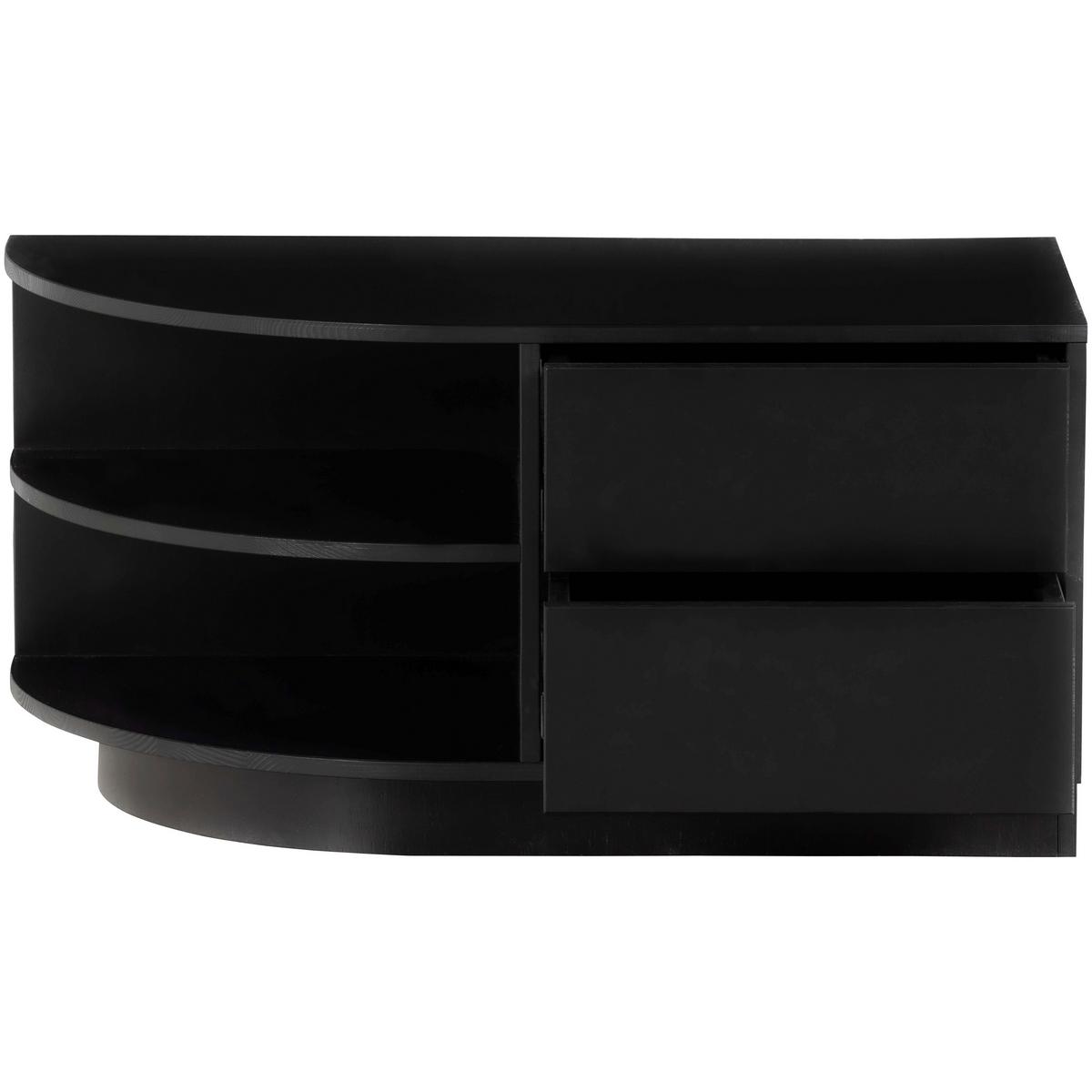 Lowboard Finca Schwarz - Schwarz, Design, Holz (78/40/40cm) - Livetastic