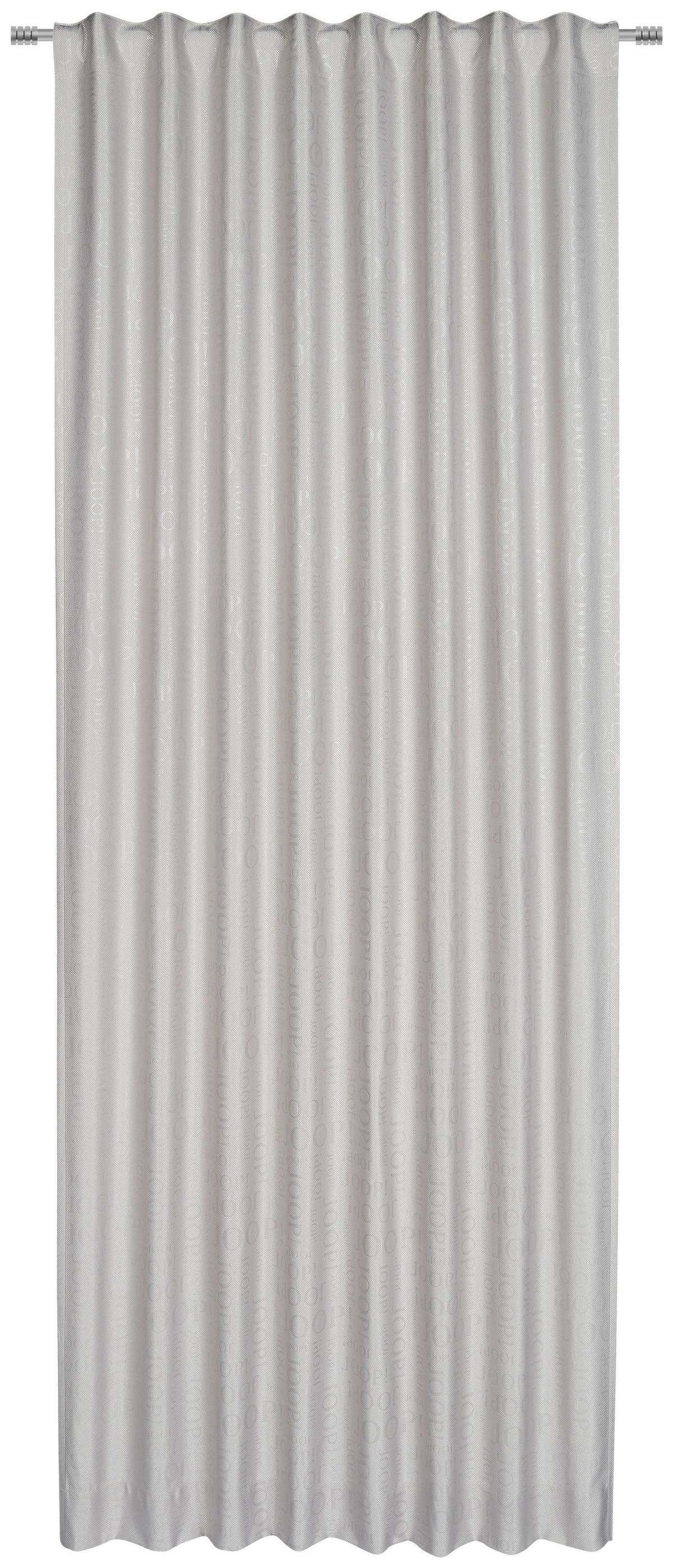 ZASŁONA GOTOWA JOOP! J-LABEL - jasnoszary, Design, tkanina (130/250cm) - Joop!