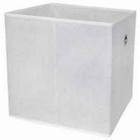 Cutie pliabilă Cubi - alb, Modern, textil/material pe bază de lemn (32/32/32cm) - Modern Living