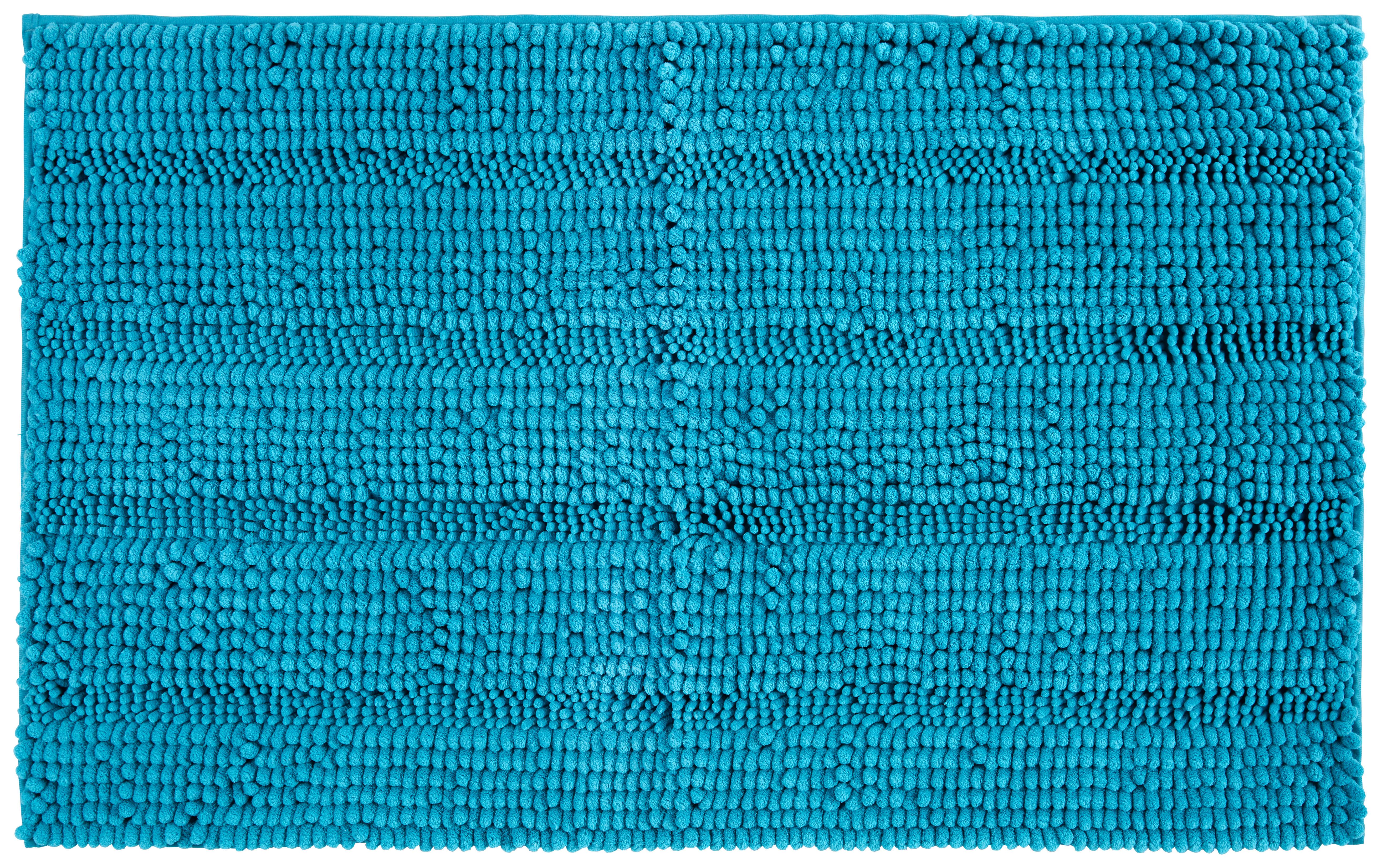Covoraș de baie Uwe - petrol, textil (60/100cm) - Modern Living