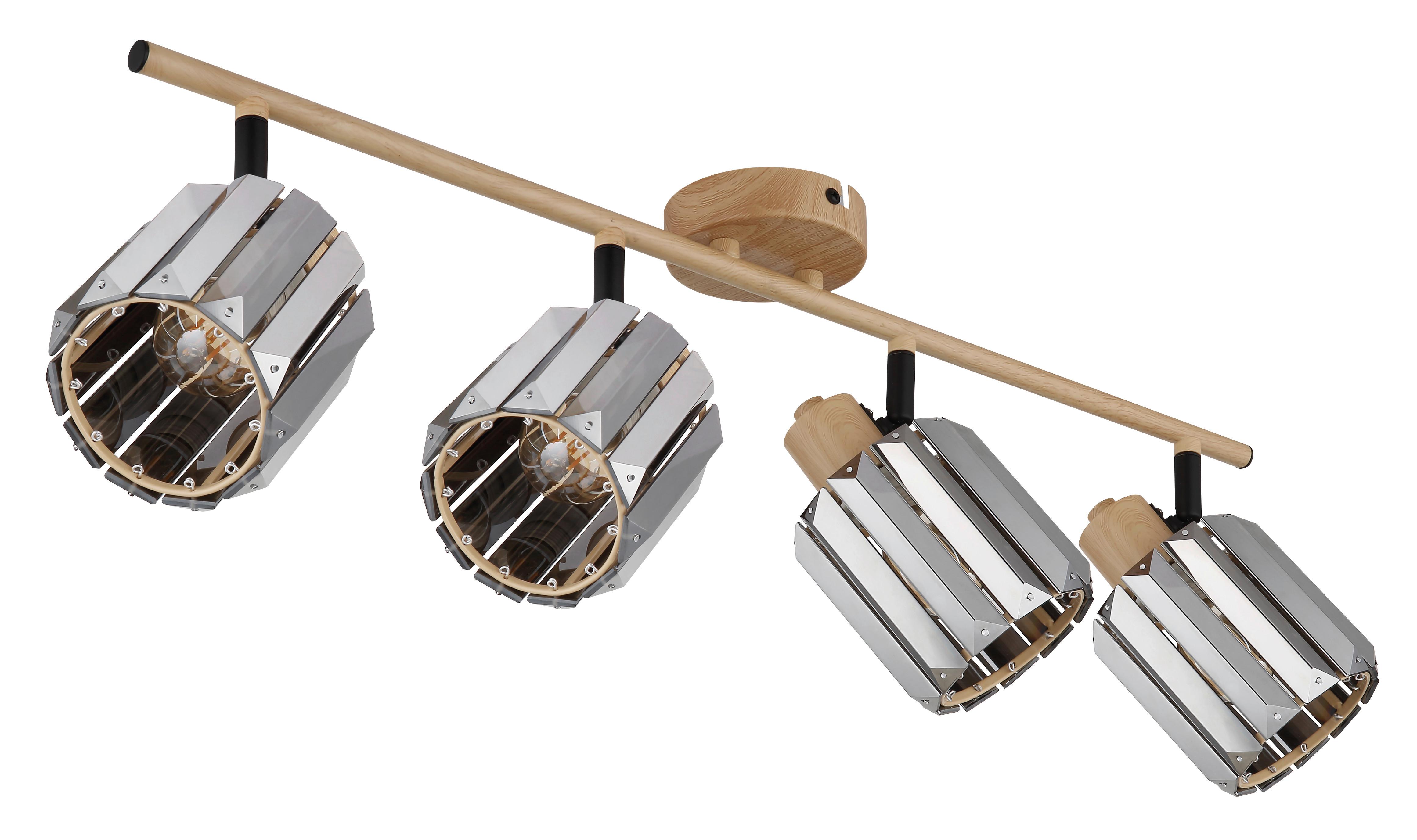 STRAHLER 80040446 RUN - Braun/Grau, Trend, Glas/Metall (64cm) - Globo