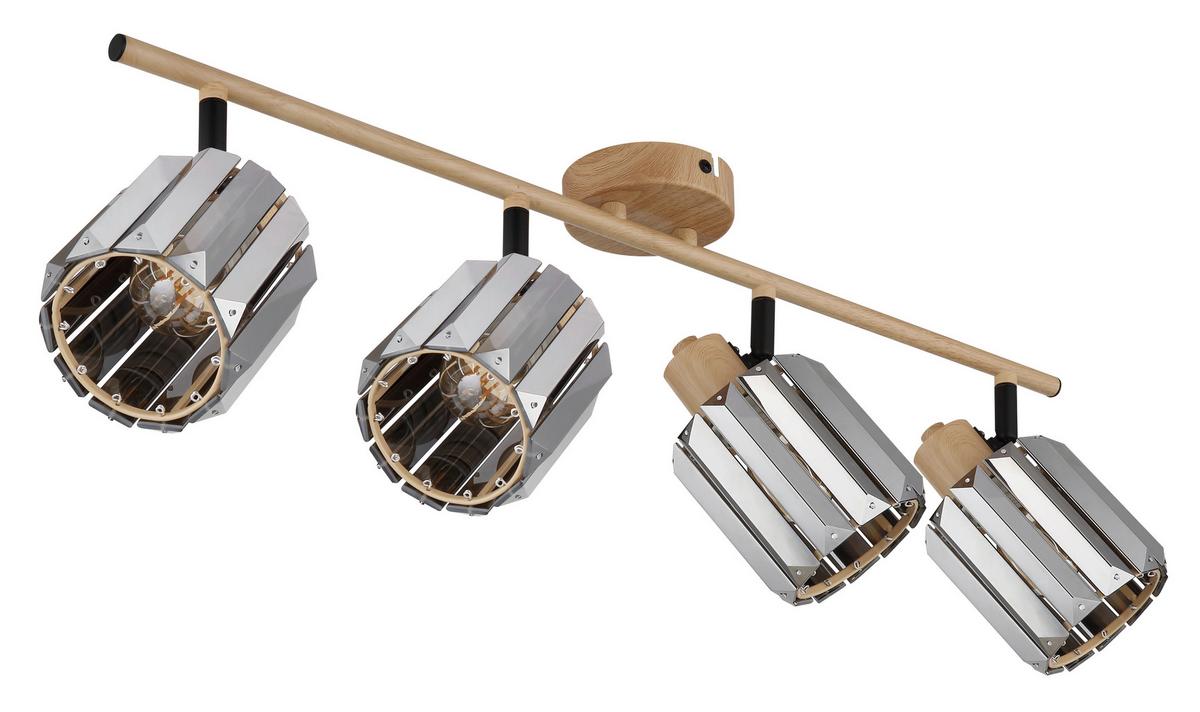 STRAHLER 80040446 RUN - Braun/Grau, Trend, Glas/Metall (64cm) - Globo